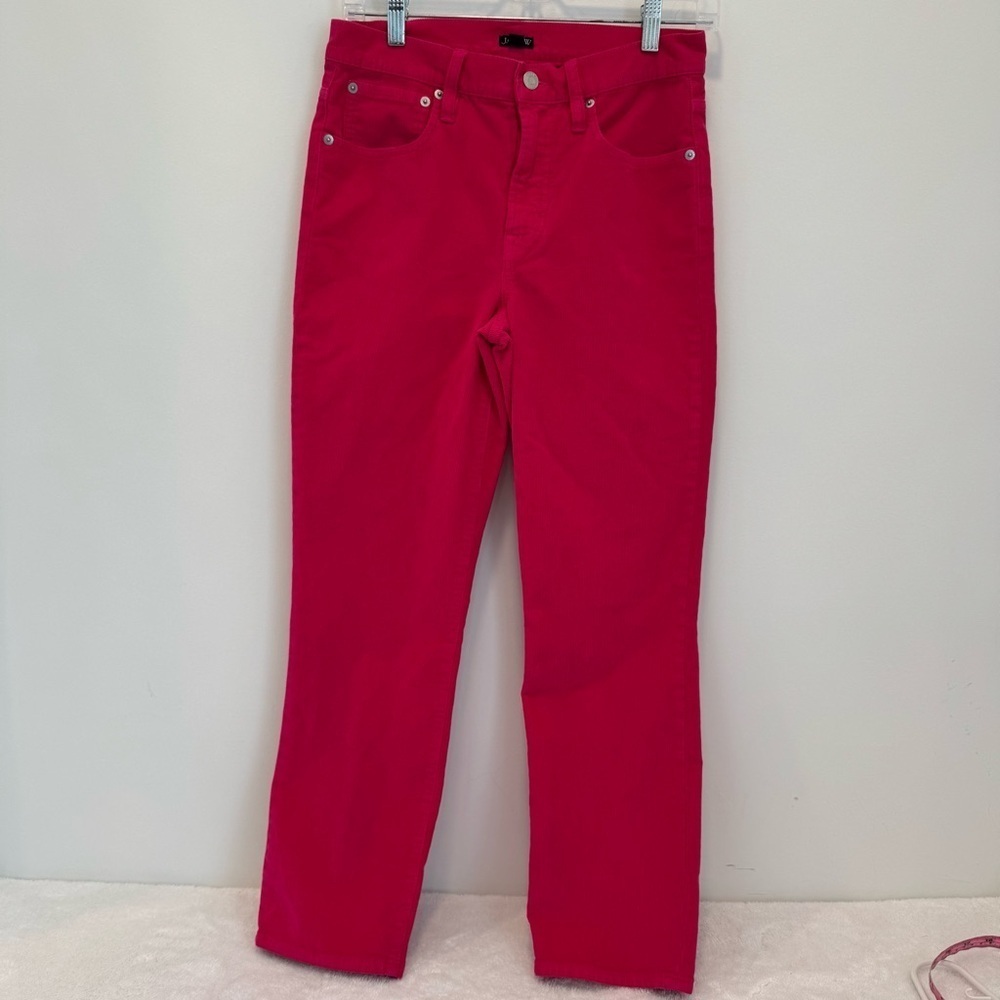 J Crew Corduroy Pant, Worn Once, Size 27 Bright Pink